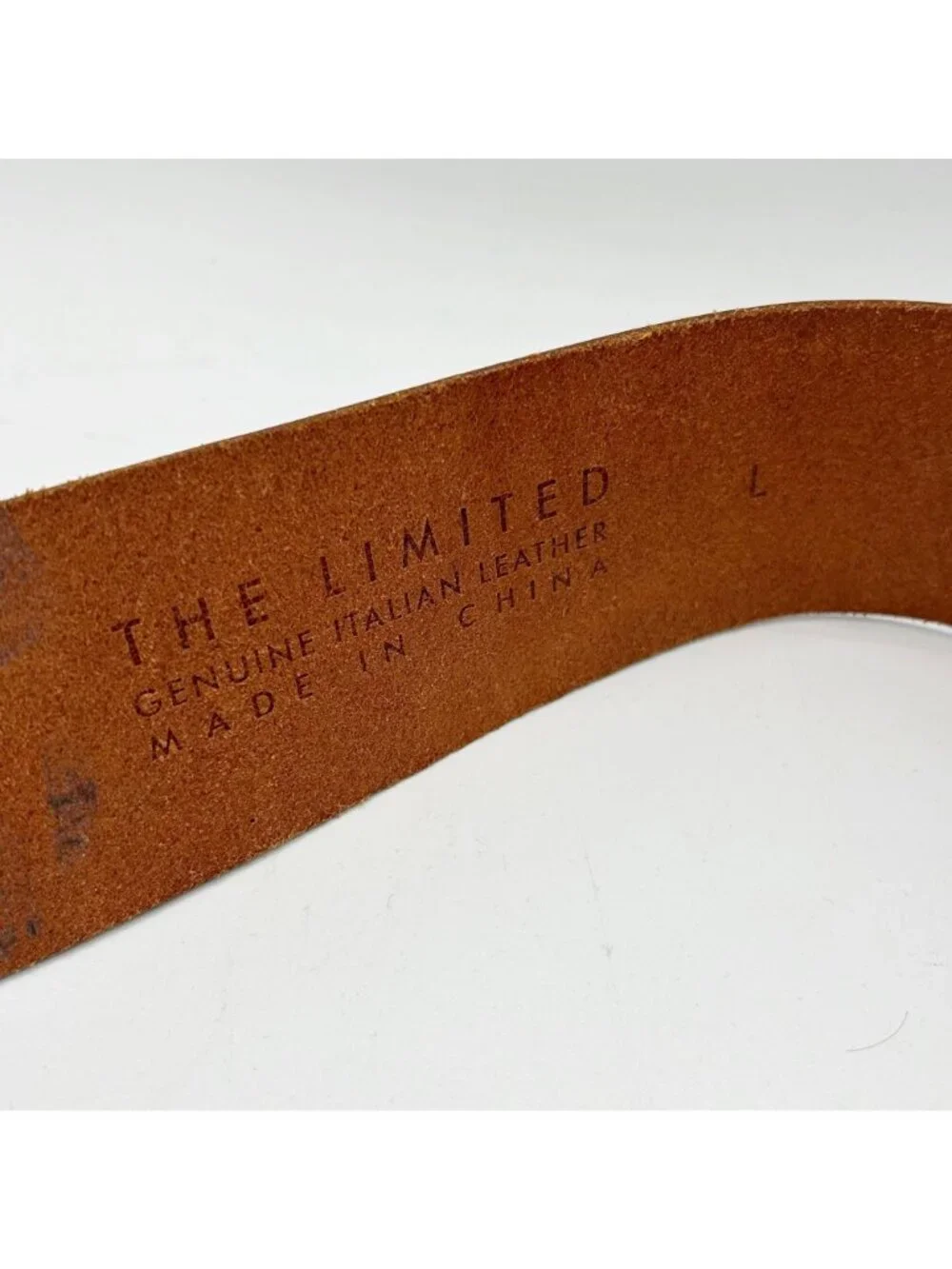 Vintage The Limited Wide Brown Leather Belt Size Large Women's
